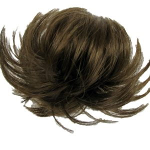 Hair Extensions Rusk Elasticated Bun Wavy Synthetic Tie On Golden Brown