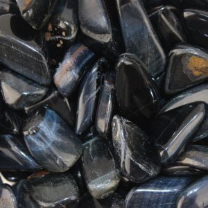 Chakra Stone Blue Tiger's Eye Reiki Healing Gift Tumbled Gemstone Medium Single