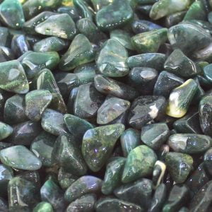Chakra Crystal Charm Green Moss Agate Natural Healing Gemstone Reiki Small x1
