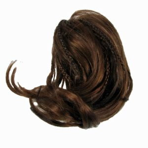 Hair Piece Extension Bun Auburn Synthetic Elasticated Band Curly Fashion