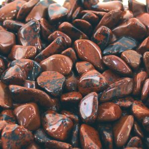 Chakra Crystal Charm Mahogany Obsidian Natural Healing Gemstone Reiki Small x1