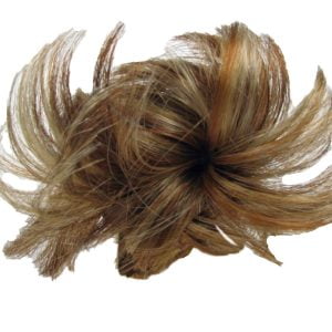 Hair Piece Extension Red Blonde Elasticated Band Messy Bun Scrunchie Synthetic