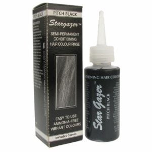 Hair Dye Black Semi Permanent Stargazer Conditioning Colour Pitch Black 70ml