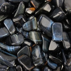 Chakra Stone Blue Tiger's Eye Reiki Healing Gift Tumbled Gemstone Small Single