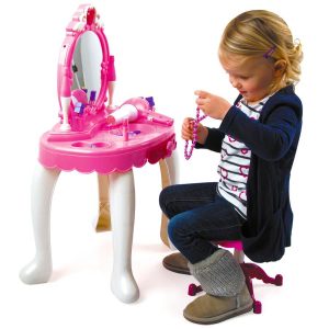 Toy Vanity Mirror Toyrific Glamour Girls Beauty Table Dressing Play Lights Music