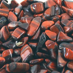 Chakra Crystal Charm Red Tiger's Eye Natural Healing Gemstone Reiki Small x1