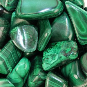 Chakra Stone Charm Malachite Reiki Healing Gift Tumbled Gemstone Medium Single