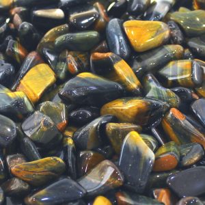 Chakra Crystal Charm Multi Tiger's Eye Natural Healing Gemstone Reiki Small x1