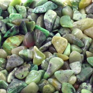 Chakra Crystal Charm Transvaal Jade Natural Healing Gemstone Gift Reiki Small x1