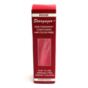 Stargazer Hair Colour Semi Permanent Rinse Rouge Includes Gloves 70ml