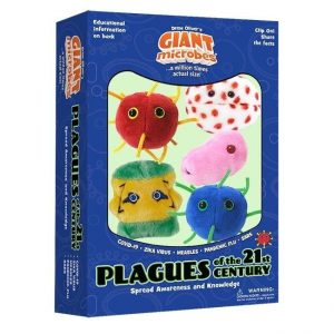Giant Microbes Plush Toy Soft Educational Gift Plagues of the 21st Century Box Set