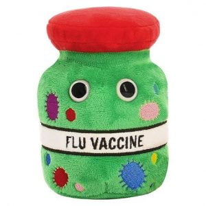 Giant Microbes Flu Vaccine Original Plush Soft Toy Educational Gift 13cm