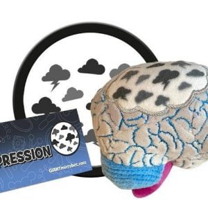 Giant Microbes Depression Mental Health Original Plush Soft Toy Educational Gift 10cm