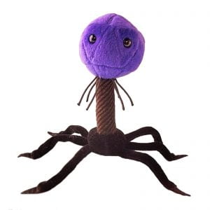 Giant Microbes T4 Bacteriophage Virus Plush Toy Original Soft Educational 15cm